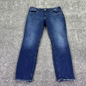 Silver Jeans Womens 34/29 Blue Boyfriend Stretch Denim Pockets Casual City